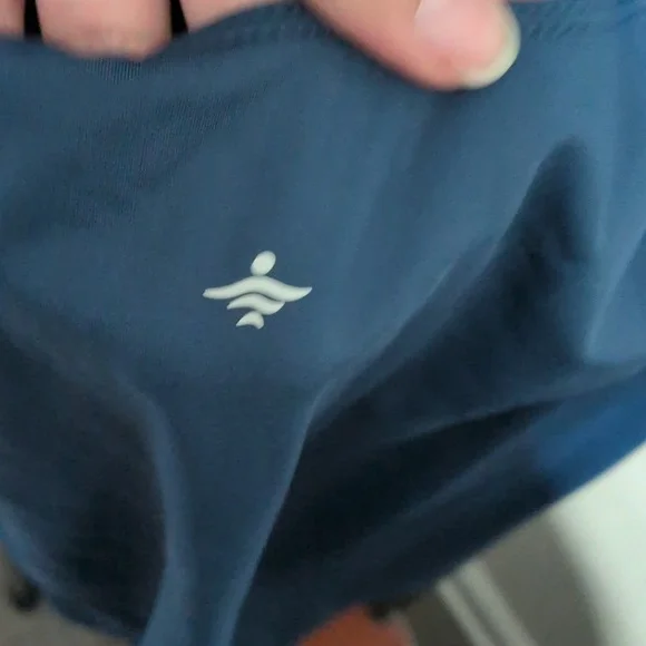 Halara Twist Back Active Dress Easy Peezy Longer Length D-F Cup Sz L Teal Blue - Picture 11 of 12